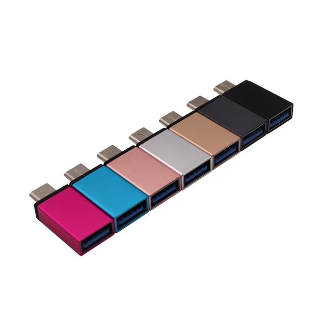 Micro USB OTG Adapter for iPhone USB C to USB Adapter AC Output Plug and Play U Disk