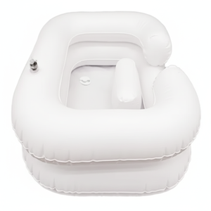 อ่างสระผมพลาสติกแบบพกพาพร้อมถังเก็บน้ำ อ่างสระผมสีดำ และอุปกรณ์จัดแต่งทรงผม ไม่มีเตียง สำหรับใช้ในร้านเสริมสวย - Product Image 1