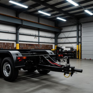 Adaptador de Cuello de Cisne Negro de 18 Pulgadas, Tubo Redondo de 4 Pulgadas, Capacidad de 30000 Libras para Quinta Rueda, Duradero y de Larga Duración - Product Image 2