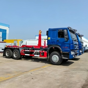 Camion à ordures HOWO 6X4 de bonne qualité avec bras de ramassage, camion à ordures détachable avec benne à vendre - Product Image 2