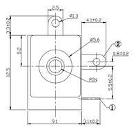 Connecteur de prise d'alimentation CC BSUN Custom DC00090 3PIN 5.6mm SMT