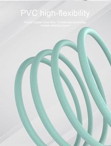 Cable USB Tipo-C Ecológico de 60W, Biodegradable, de Paja de Trigo, Carga Rápida, Transferencia de Datos, Conductor de Cobre Puro Trenzado, para Impresoras - Product Image 6