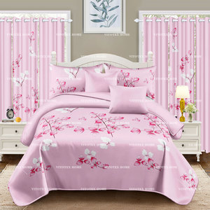 Juego de Sábanas de Alta Gama Metropolitan de 8 Piezas, Tamaño Queen, 100% Microfibra de Poliéster, Serie 2500, con Cortinas a Juego - Product Image 3