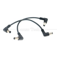 Câbles d'extension d'alimentation avec connecteur jack DC mâle à mâle à angle de 90 degrés 12V 5.5x2.1mm 3.5x1.35mm 4.0x1.7mm