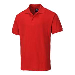 PORTWEST-Polo rouge B210RERM Naples-T-SHIRTS ET POLO DE TRAVAIL EAN 5036108034758 - Product Image 1