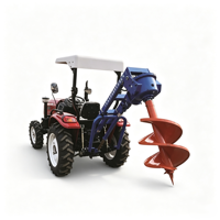 Tarière spirale série 1WX montée sur tracteur, attelage 3 points, entraînement par prise de force, haute efficacité et économie de main-d'œuvre pour la plantation d'arbres