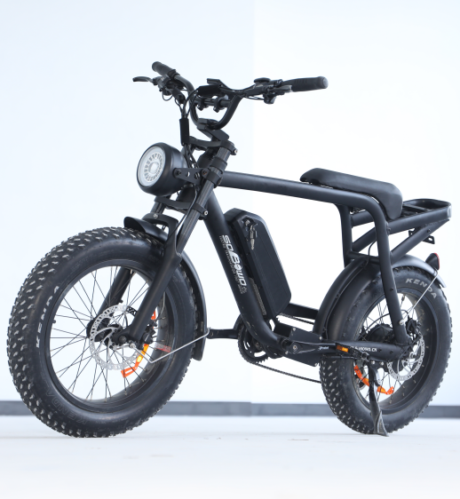 SOBOWO Hot Selling Super Power E Dirt Bike 73 High Power Retro Chopper Fat Tire Electric Bicycles Stealth Bomber Electric Bike