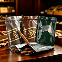 cigares, barrière anti-humidité, sac refermable debout pour voyage, emballage hermétique en feuille d’aluminium pour cigares