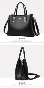 High Quality Women's Bags Wholesale Shoulder Strap PU Leather Bucket Bag Ladies Hand Bags - Product Image 3
