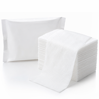 Serviettes faciales jetables OEM ODM à usage unique, en coton, avec boîte personnalisée, texture personnalisée, gaufrage perlé, serviettes faciales unies
