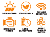 Barrera Automática para Vehículos, con Energía Solar, Sin Electricidad, Apta para Sitios de Larga Distancia