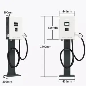 Pengisi daya dinding DC bersertifikat CE 20kW 30kW 40KW DC stasiun pengisian daya DC pengisi daya EV cepat untuk komersial