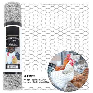 Clôture galvanisée pour ferme, filet tissé en rouleau, grillage métallique pour volailles, grillage hexagonal, vente chaude - Product Image 6