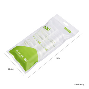 120 Uds. al por mayor, puntas de uñas postizas acrílicas estilo francés, suaves y naturales, de cobertura completa, para arte de uñas. - Product Image 5