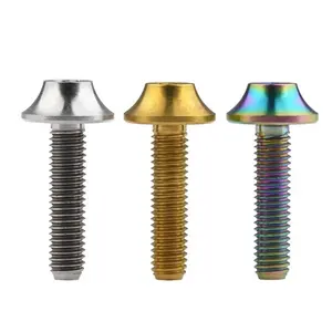 Metal Made High Quality Gr5 Titanium Alloy Bottle Cage Umbrella Bolts For Bicycle And Motorcycle Auto Parts