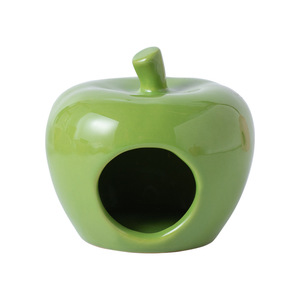 Nido para Hámster, Escondite de Cerámica en Forma de Manzana, Refrigeración para Todas las Estaciones, Villa Grande de Lujo - Product Image 6