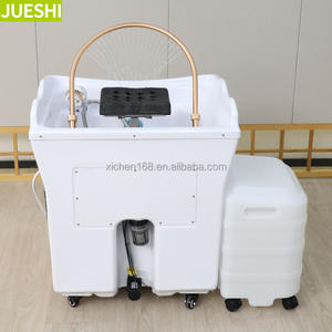 JUESHI Hot Sale Hair Salon Equipment <strong>Portable</strong> Head Spa Basin Multifunction Water Storage Head Basin with Wheels Hair Wash <strong>Sink</strong> - Product Image 4