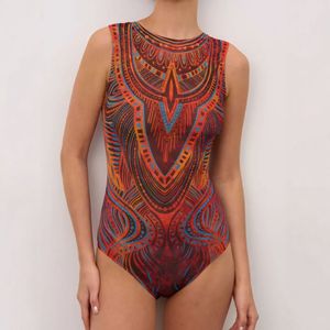 Maillot de bain une pièce intelligent anti-UV pour femme, nouveau modèle <span class=keywords><strong>à</strong></span> séchage rapide imprimé - Product Image 4