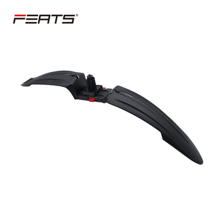 FERTS Fit For:24 ",26",28 "Mtb Material PP Bicycle Front/ Rear FENDER Mudguard Set avec White and Silver Reflective Patch - Product Image 2
