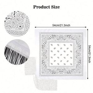 ผ้าพันคอแฟชั่นผ้าโพกหัวพิมพ์ลายดิจิทัลพิมพ์ซับลิเมชันออกแบบเองได้ - Product Image 2