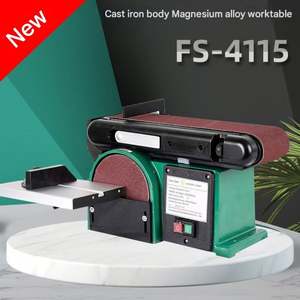 <span class=keywords><strong>Ponceuse</strong></span> à bande électrique multifonctionnelle compacte <span class=keywords><strong>pour</strong></span> le bois et le métal, idéale <span class=keywords><strong>pour</strong></span> les usines de fabrication, état neuf, avec engrenage central - Product Image 4