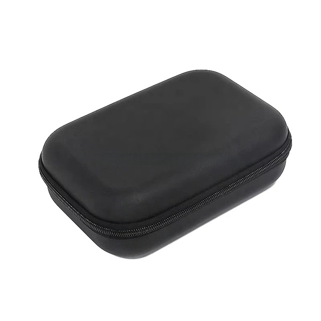 Multifunctional Waterproof Shock Proof Durable PU+EVA+Jiajibu Zipper Closure Black Customizable Travel Bag for Data Cables