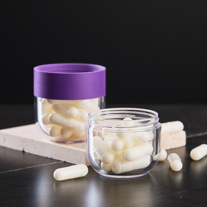 Premium Einzigartige Kunststoff-Kapselbehälter Nahrungsergänzungsmittel-Flasche Verpackung 60ml 2oz Weithalsflasche Klare Pillenflaschen Leer mit Deckeln - Product Image 6