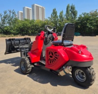 PENGIRIMAN GRATIS CE EPA EURO 5 Mini Skid Steer Loader 3-Roda Skid Steer Loader Dijual
