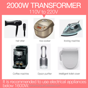 Shunhong Meilleure vente 2000W <span class=keywords><strong>transformateur</strong></span> de puissance <span class=keywords><strong>110v</strong></span> <span class=keywords><strong>220v</strong></span> 2000va appareils électroménagers convertisseur de tension élévateur de Chine - Product Image 4