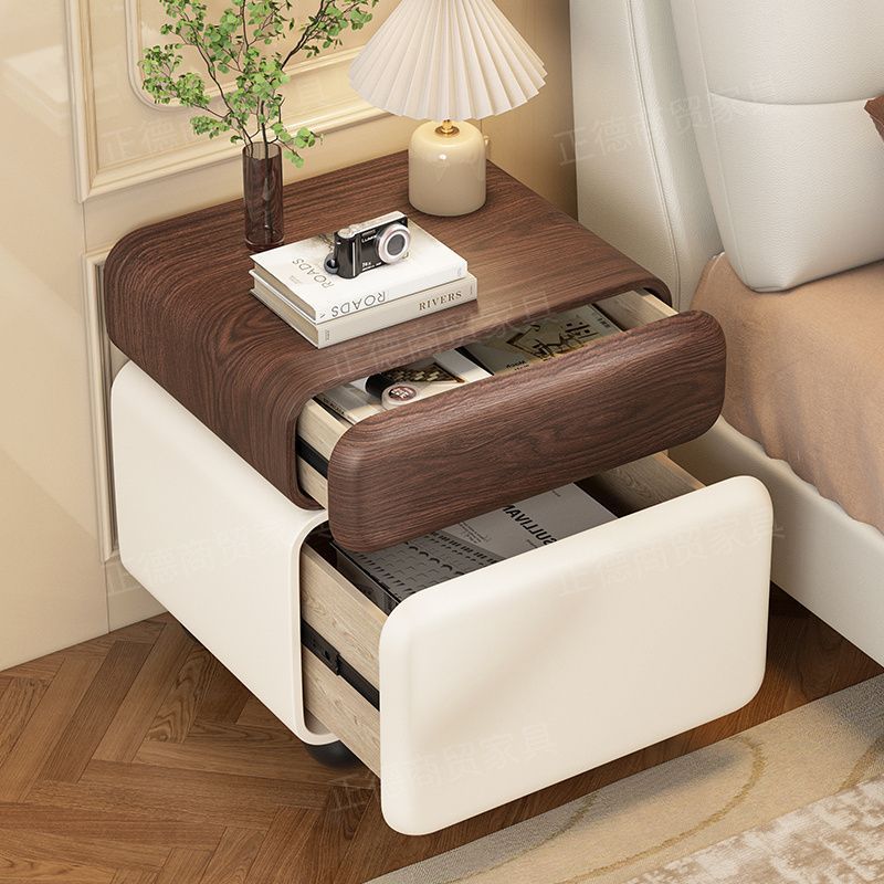 Off-white walnut top I Standard version (double drawer)