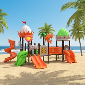 เด็กอนุบาลเล่นสนามเด็กเล่นกลางแจ้ง สไลเดอร์ ชิงช้า สนามเด็กเล่นในร่มเชิงพาณิชย์ ชุดสไลเดอร์และชิงช้าสำหรับเด็ก - Product Image 3