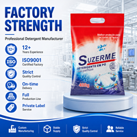 OEM 400g Vente à chaud de détergent en poudre riche en faom pour l'élimination des taches et le nettoyage en profondeur de savon en poudre à nettoyage rapide de Chine