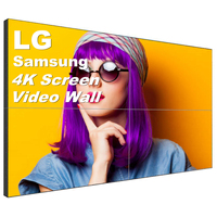 Pantalla de Video Wall LCD Comercial de 46-65 Pulgadas con Marco Ultra Delgado de 0.88-3.5mm para Solución CMS Basada en la Nube de BOE Animation