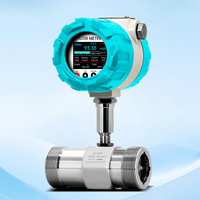 Medidor de Flujo de Turbina con Pantalla a Color, Conexión de Rosca, Medidor de Flujo de Agua, Aceite y Combustible, Pulso 4-20mA RS485, Alta Precisión
