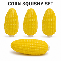 Jouet Squishy TPR Maïs à Remontée Lente, Jouets Anti-Stress Alimentaires, Vente en Gros, Personnalisation OEM ODM