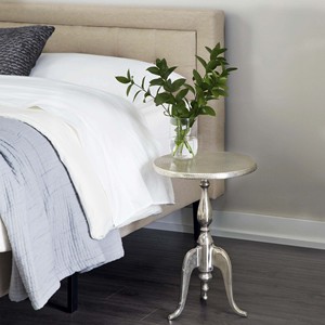 Mesa auxiliar para decoración de sala de estar, venta al por mayor, precio bajo, mesas finales fundidas en aluminio y metal para el hogar y la decoración de hoteles, superventas - Product Image 1