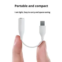 Marken-USB-C-zu-3,5-mm-DAC-Audioadapterkabel mit Digitaler Dekodierung für Samsung Note10/S26 Mobiltelefone Kopfhörer-Adapterkabel