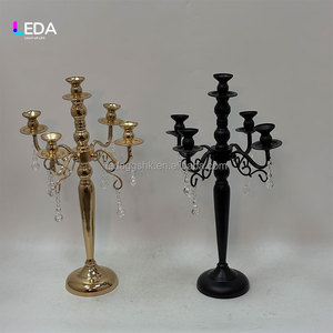 LEDA New Arrival Metal Candle Holder Metal Candlestick Candle Holder For Wedding Birthday Decoration - Product Image 1