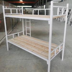 Custom Heavy-Duty Steel <b>Bunk</b> <b>Bed</b> Dormitory Guardrail Sturdy Ladder Metal <b>Double</b> Deck <b>Bed</b> for School Hostel Staff - Product Image 6