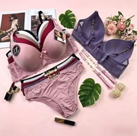 Ensemble de lingerie et culottes string pour femmes, modèle YRF062, tailles 42-52E, pour grandes poitrines, vente en gros, expédition immédiate, 2,25 $