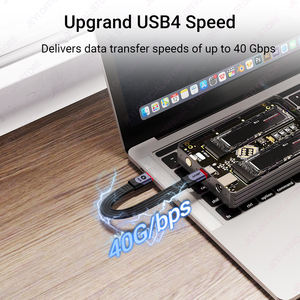 OEM kabel pengisian daya Cepat 240W PD3.0 USB4 40Gbps Transfer Data kecepatan tinggi dengan dukungan Thunderbolt 4/<span class=keywords><strong>3</strong></span> massal untuk perangkat - Product Image 3