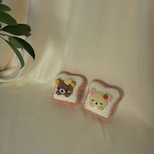Nouvelle conception 2026, jouet en peluche en forme de pain grillé en crochet fait main, jouet alimentaire en tricot mignon, jouet en crochet en coton écologique avec coton PP - Product Image 6