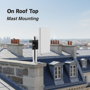 Antena de TV Digital ANTOP DVBT2 para Exteriores e Interiores con Opciones de Montaje en Poste/Pared y Soporte de Mesa, Plástico, Ganancia de 28dB - Product Image 3
