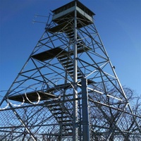 Tour de surveillance en acier Q355 de technologie professionnelle pour la surveillance des incendies forestiers et des sites de sécurité