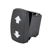 Interrupteur à bascule marin 3 positions ON-OFF-ON avec double bouton fléché 12V/24V 20A robuste IP65 pour voiture, bateau, camping-car, automobile