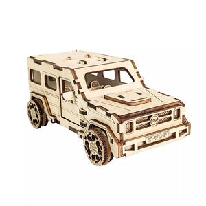 Modèle de voiture à tirer en arrière en bois découpé au laser 3D, prix d'usine, <span class=keywords><strong>jeu</strong></span> éducatif de puzzle en bois DIY pour les enfants de 5 à 7 ans, constructeur - Product Image 3
