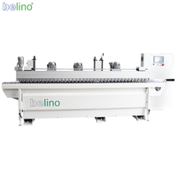 Machine à poncer les bords Belino CE, ponceuse de bords pour bois, 3 unités, moteur 8,3 kW, PLC, haute productivité pour les meubles en MDF/bois massif