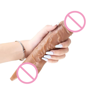 <span class=keywords><strong>Dildo</strong></span> in Silicone di Alta Qualità e Guaine per Preservativi, Giocattoli Sessuali Riutilizzabili e Lavabili per l'Ingrandimento del Pene Maschile - Product Image 3