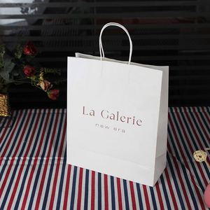 Custom Brown Kraft Paper Take Away <b>Bags</b> Food Clothing Delivery Packaging <b>Bag</b> with Customized Printing - Product Image 6