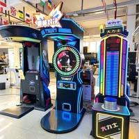 Machine de boxe commerciale à monnayeur en métal robuste, jeu d'arcade avec support en anglais - Testeur de force de kickboxing